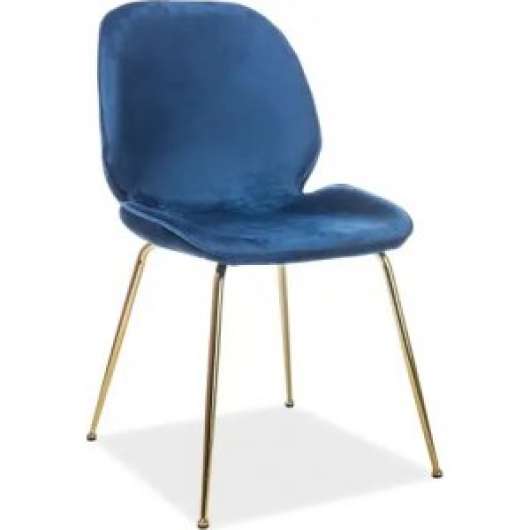 2 st Adrien matstol - Blå sammet - Klädda & stoppade stolar, Matstolar & Köksstolar, Stolar