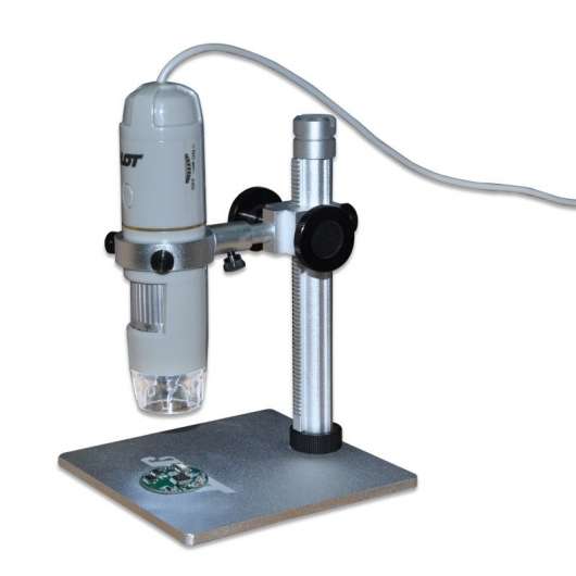 500x USB Mikroskop, USB/OTG, 2mp, 1600x1200, 8x LED med dimmer