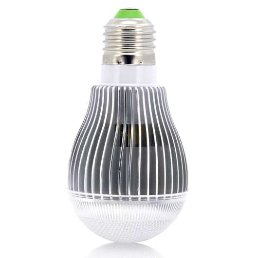 9W RGB LED-lampa med fjärrkontroll