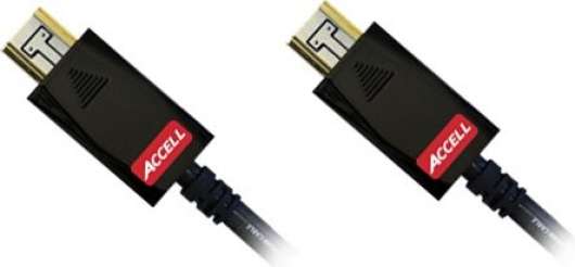 ACCELL AVGrip Pro HDMI-kabel, 19-pin ha-ha, 1m, svart