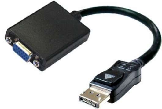 Accell DisplayPort till VGA 20-p ha - 15-p ho 0,1m svart