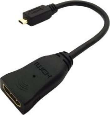 ACCELL HDMI High Speed with Ethernet adapter, micro HDMI ha - HDMI ho