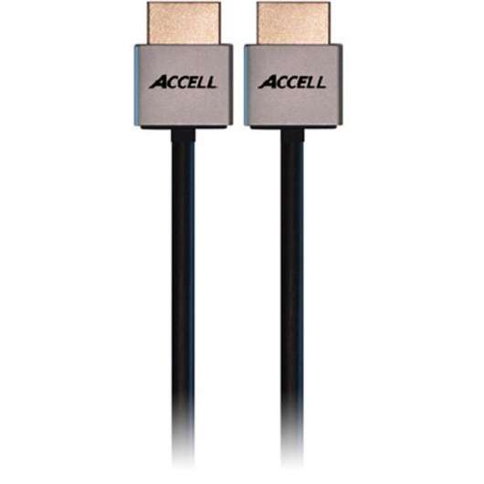ACCELL ProULTRA Thin, HDMI-kabel, 1.4, ha-ha, 4K, 3D, 2m, svart