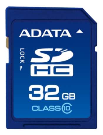 ADATA minneskort, SDHC, 32GB, UHS speed class 1 ,speed class 10, blå