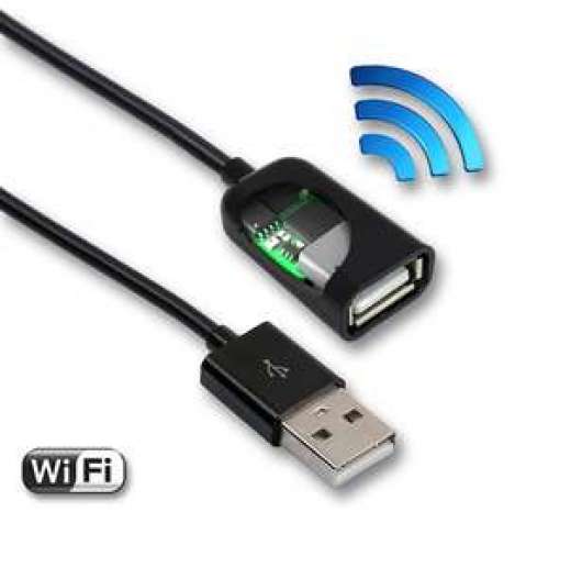 AirDrive Kriminalteknisk keylogger kabel, WiFi, Hårdvarukryptering, Webbgränssnitt
