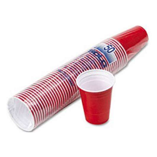 American Party Cups - 50-pack Röd