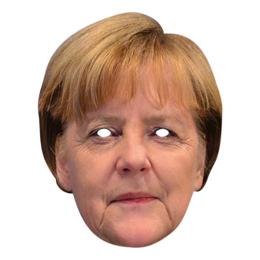 Angela Merkel Pappmask