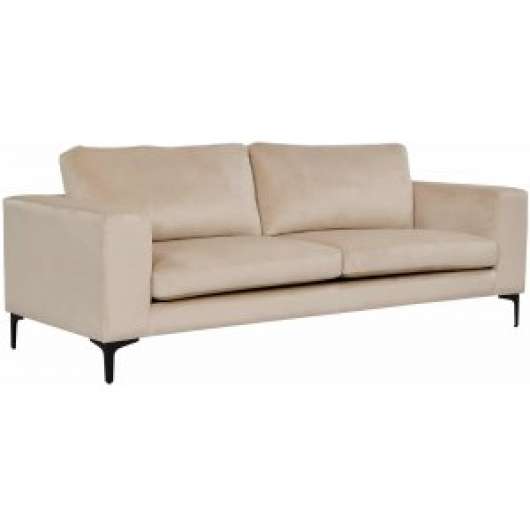 Aspen 3-sits soffa - Beige sammet