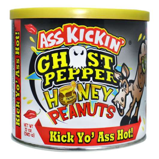 Ass Kickin Ghost Pepper Honungsjordnötter - 340 gram
