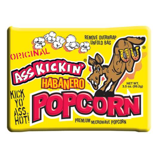 Ass Kickin Popcorn Habanero - 99 gram