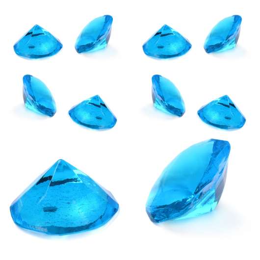 Ätbara Gelatin Diamanter Blå