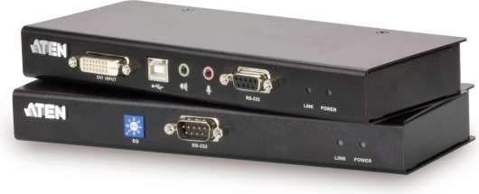 ATEN, systemförlängare USB, DVI Single, Seriellt & Ljud över Cat5,