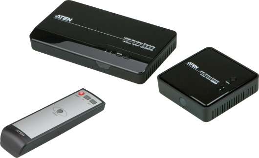 ATEN/VanCryst trådlös HDMI-förlängare, fjärrkontroll, svart