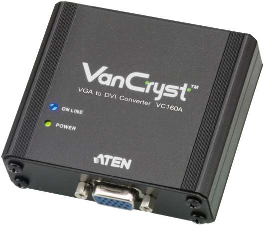 ATEN VanCryst VGA till DVI-adapter, HD15 ha till DVI-ho, 1080p