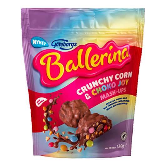 Ballerina Mash-Ups Crunchy Corn & Choko - 130 gram