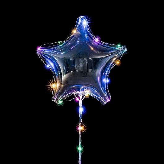 Ballong med LED-Slinga Stjärna