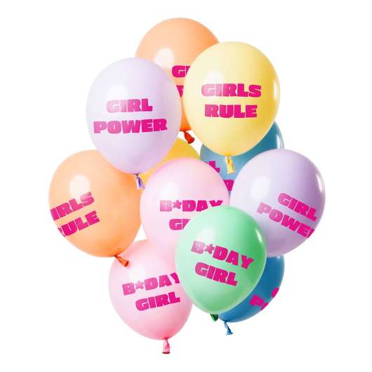 Ballonger Birthday Girl - 12-pack