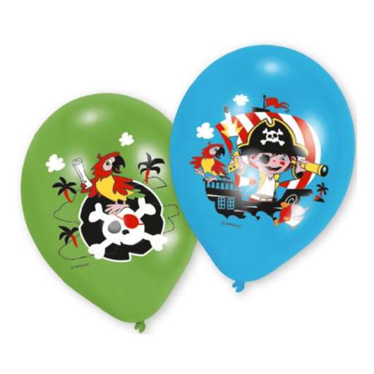 Ballonger med Pirater - 6-pack