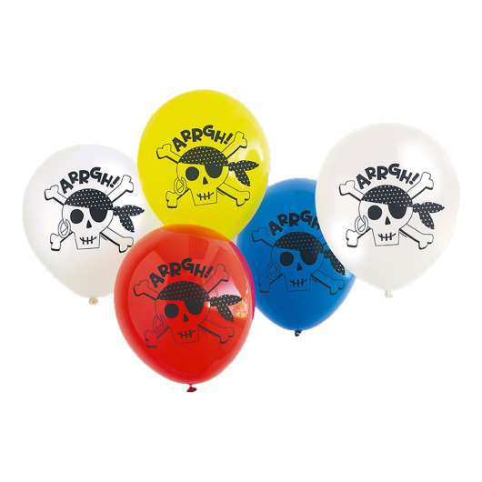 Ballonger Pirat Jolly Roger - 8-pack