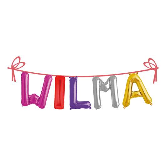Ballonggirlang Folie Namn - Wilma