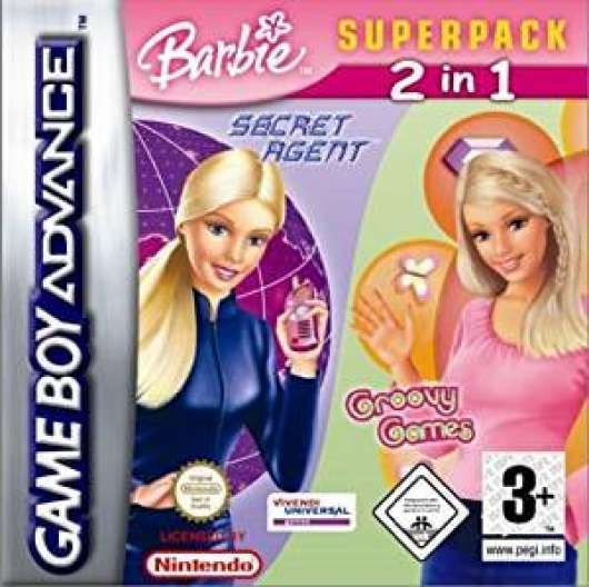 Barbie SuperPack Barbie Secret Agent + Barbie Groovy Games
