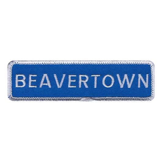 Beavertown Vägskylt Tygmärke