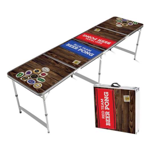Beer Pong Bord Red & Blue
