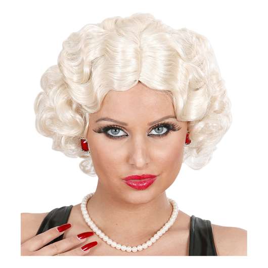 Betty Flapper Kort Blond Peruk - One size