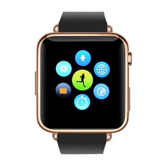 Bluetooth Smart Watch i vacker Roséguld
