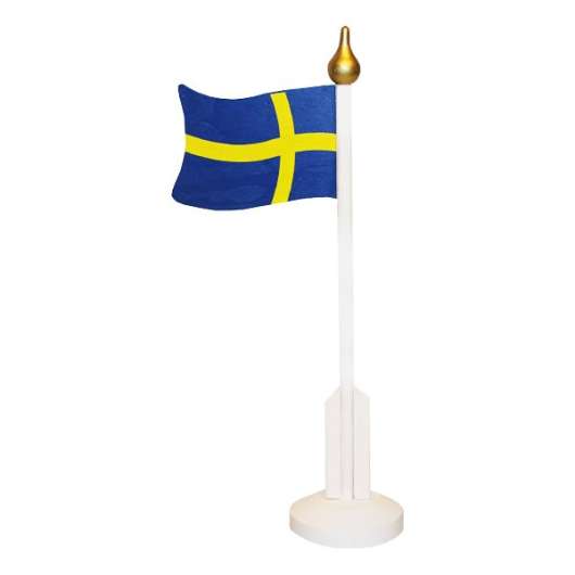 Bordsflagga Sverige i Trä