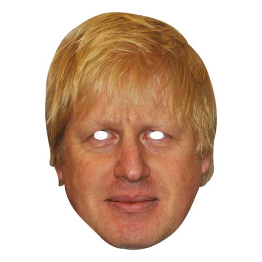 Boris Johnson Pappmask