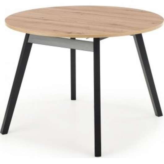 Caliss förlängningsbart runt matbord Ų102-142 cm - Artisan ek/svart - Runda matbord