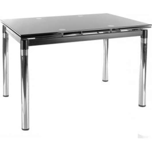 Cameron 110-170 cm matbord /krom - Matbord med glasskiva
