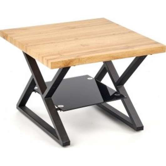 Catja soffbord 60 cm - Ek/svart - Soffbord i trä