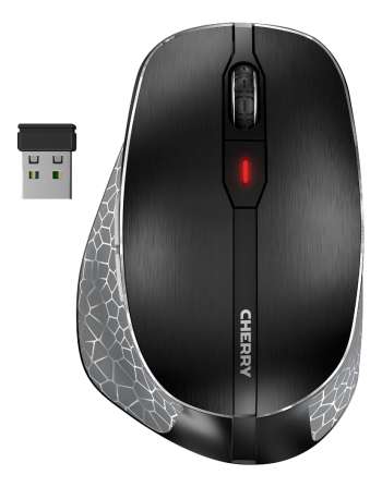 CHERRY MW 8 ergonomic mouse, rechargeable battery, BT + RF connection