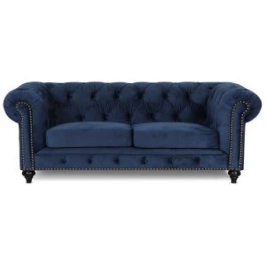 Chesterfield Montgomery 3-sits soffa sammet