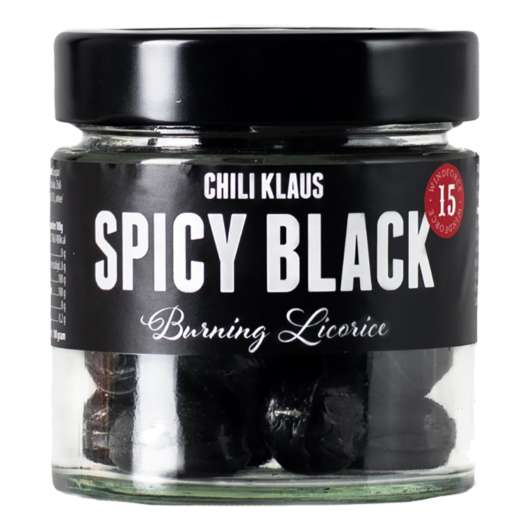 Chili Klaus Spicy Black Burning Licorice - 100 gram