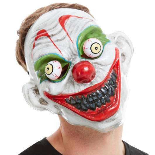 Clown Mask med Rörliga Ögon