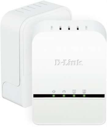 D-Link PowerLine AV 500 2-Port Mini Adapter Startkit,2xadaptrar, vit