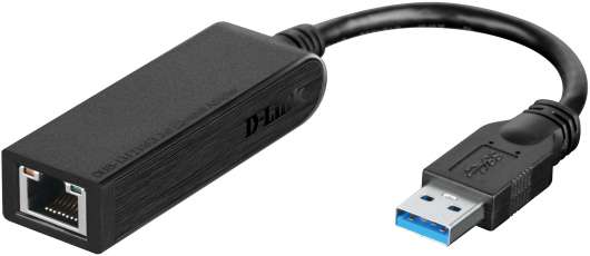 D-Link USB 3.0 nätverksadapter, svart