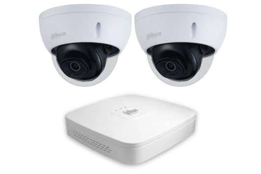 Dahua Övervakningspaket med 2 IP-Kameror, NVR+2TB