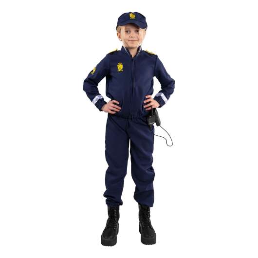 Dansk Polis Barn Maskeraddräkt - Large