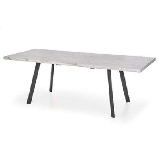 Darius matbord utdragbart 160-220 x 90 cm marmor/svart