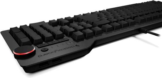 Das Keyboard 4 Ultimate, blanka tangenter, Cherry MX Blue, USB, svart