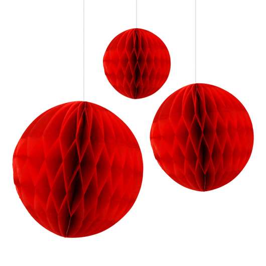 Dekorationsboll Bikupa Röd - 10 cm