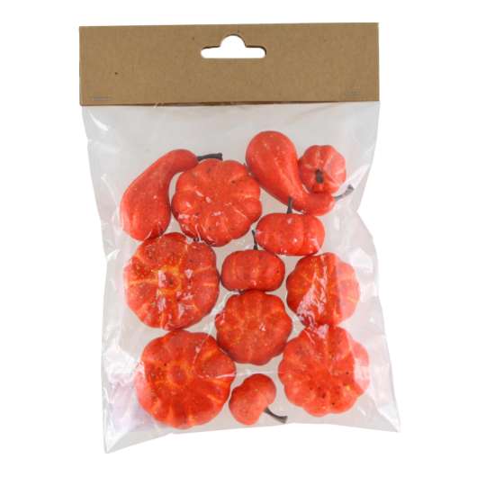 Dekorationspumpor Orange - 12-pack