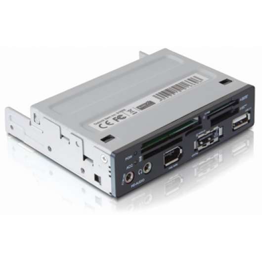 DeLOCK 3,5" frontpanel med kortläsare, USB/Firewire/eSATA/ljud-portar
