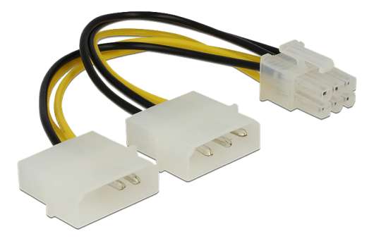 Delock Power cable for PCI Express Card 15cm