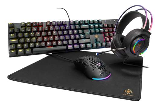 Deltaco gaming mechanical 4-in-1 rgb gaming kit