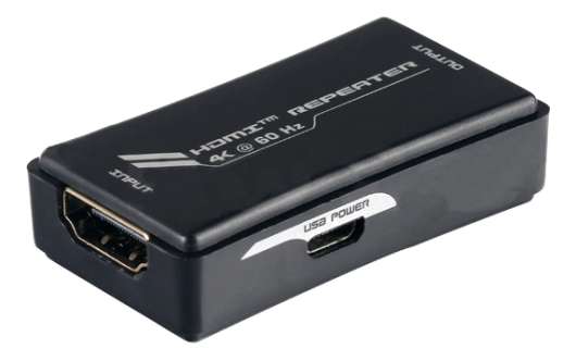 DELTACO HDMI-förlängare, Ultra HD30/60Hz,40/25m, HDCP 2.2, svart
